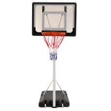 Стійка баскетбольна мобільна з регульованою висотою PlayGame Junior 80х58см, кільце ø38см, висота 210-260см, код: S034