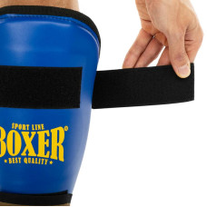 Захист гомілки та стопи для єдиноборств Boxer New, розмір XL, синій, код: 2004-4-N_XLBL