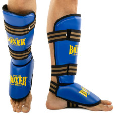 Захист гомілки та стопи для єдиноборств Boxer New, розмір XL, синій, код: 2004-4-N_XLBL