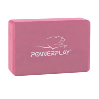 Блок для йоги PowerPlay Yoga Brick рожевий, код: PP_4006_Pink_Yoga_Brick