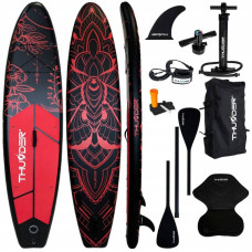 Надувна SUP дошка Thunder Moth з веслом, 3200х760х150 мм, чорний-рожевий, код: SUP-MOTH