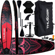 Надувна SUP дошка Thunder Moth з веслом, 3200х760х150 мм, чорний-рожевий, код: SUP-MOTH