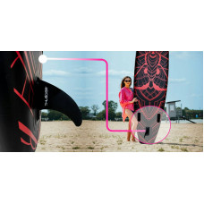 Надувна SUP дошка Thunder Moth з веслом, 3200х760х150 мм, чорний-рожевий, код: SUP-MOTH