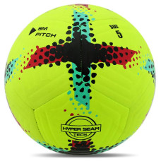 М"яч футбольний Soccermax Hybrid №5 PU, жовтий-синій, код: FB-4361_Y
