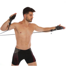 Гребний тренажер з лопатками MadWave Dry Training опір 6,3-15,4 кг, чорний, код: M077103500W