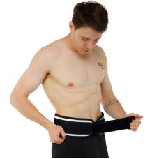 Пояс атлетичний посилений регульований Ezous Leather Sprot Belt розмір M, чорний, код: O-01_M