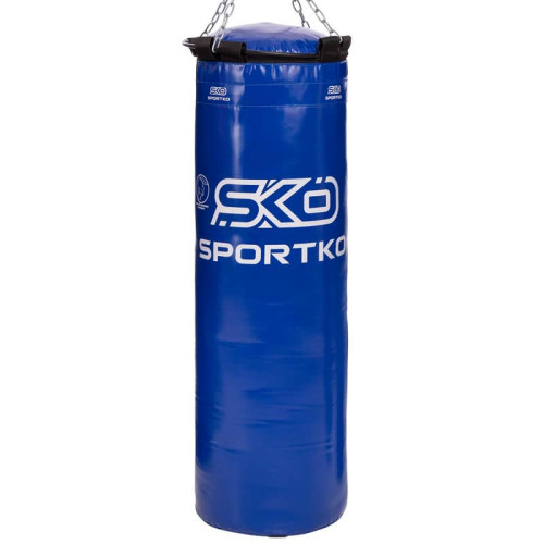 Мішок боксерський Sportko циліндр з кільцем і ланцюгом 1100 мм, синій, код: MP-22_BL-S52
