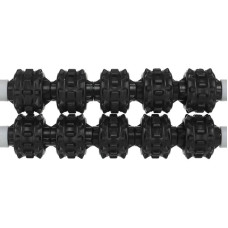 Масажер-палка роликовий FitGo Massager Bar 10 масажерів, 550х100 мм, чорний, код: FI-6196-S52