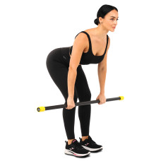 Бодібар Zelart Body Bar 5 кг, чорний-жовтий, код: FI-4780-5