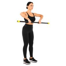 Бодібар Zelart Body Bar 5 кг, чорний-жовтий, код: FI-4780-5