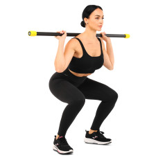 Бодібар Zelart Body Bar 5 кг, чорний-жовтий, код: FI-4780-5