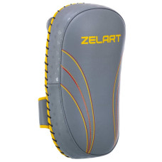 Пади для тайського боксу Тай-педи Zelart 180x110x340 мм, 2 шт, сірий-жовтий, код: BO-3876_GR