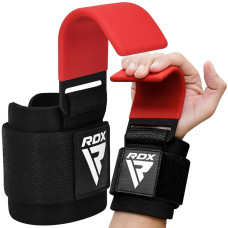 Гаки для тяги на зап"ястя RDX W5 Gym Hook Strap Red Plus, код: WAN-W5R+