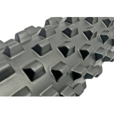 Масажний ролик EasyFit Grid Roller PRO 450х140 мм, чорний, код: EF-2029-BK-EF