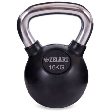 Гиря обгумована Zelart 16 кг., код: TA-5162-16