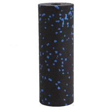 Масажний ролик (роллер) гладкий PowerPlay Mini EPP Foam Roller 150x53 мм, чорний-синій, код: PP_4346_Blue_(15x5)