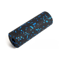 Масажний ролик (роллер) гладкий PowerPlay Mini EPP Foam Roller 150x53 мм, чорний-синій, код: PP_4346_Blue_(15x5)