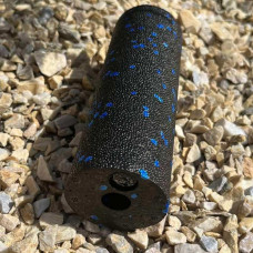 Масажний ролик (роллер) гладкий PowerPlay Mini EPP Foam Roller 150x53 мм, чорний-синій, код: PP_4346_Blue_(15x5)
