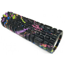 Масажний ролер EasyFit Grid Roller Multi 300х100 мм, чорний, код: EF-20161-BK