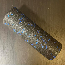 Масажний ролик (роллер) гладкий PowerPlay Mini EPP Foam Roller 150x53 мм, чорний-синій, код: PP_4346_Blue_(15x5)
