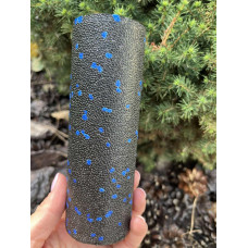 Масажний ролик (роллер) гладкий PowerPlay Mini EPP Foam Roller 150x53 мм, чорний-синій, код: PP_4346_Blue_(15x5)