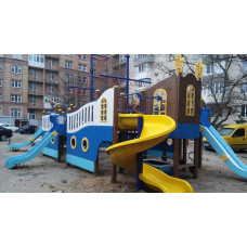 Ігровий комплекс InterAtletika Корабель 14043x7189x6443 мм, код: T915-SM