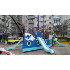 Ігровий комплекс InterAtletika Корабель 14043x7189x6443 мм, код: T915-SM