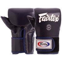 Снарядні рукавички шкіряні Fairtex L синій, код: TGT7_LBL-S52