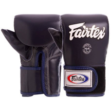 Снарядні рукавички шкіряні Fairtex L синій, код: TGT7_LBL-S52