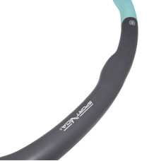 Обруч масажний Hula Hoop SportVida 1000 мм, 1.2 кг, сірий-блакитний код: SV-HK0337