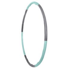 Обруч масажний Hula Hoop SportVida 1000 мм, 1.2 кг, сірий-блакитний код: SV-HK0337