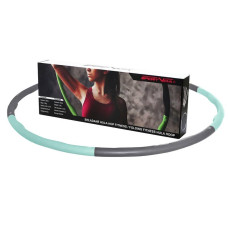 Обруч масажний Hula Hoop SportVida 1000 мм, 1.2 кг, сірий-блакитний код: SV-HK0337