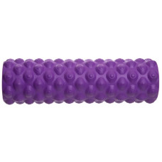 Роллер для занять йогою і пілатесом FitGo Grid Bubble Roller 450х140 мм, фіолетовий, код: FI-6672-Bubble_V