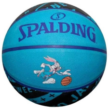 М"яч баскетбольний Spalding Space Jam Tune Squad B №5, синій-чорний, код: 689344413488