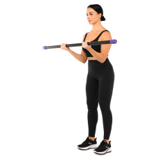 Бодібар Zelart Body Bar 6 кг, чорний-фіолетовий, код: FI-4780-6