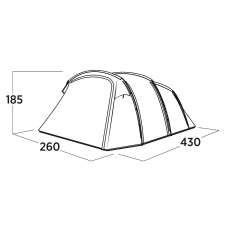Намет чотиримісний Easy Camp Hamra 4 (120494), код: 931570-SVA