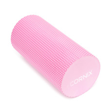 Масажний ролик (валік) Cornix EVA+ 300x150 мм, рожевий, код: XR-0298