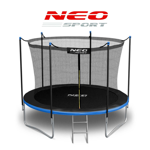 Батут Neo-Sport NS-06W241 з зовнішньою сіткою 6 футів 183 см, чорно-синій, код: NS-06W241-IN