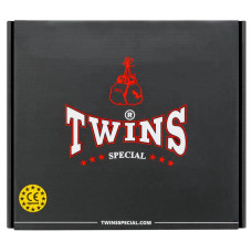 Боксерський набір 4в1 Twins 12 унцій, чорний-жовтий, код: B0-7972_12BKY