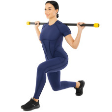 Бодібар Body Bar LiveUp 2кг, чорний-жовтий, код: LP8145-2