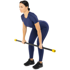 Бодібар Body Bar LiveUp 2кг, чорний-жовтий, код: LP8145-2