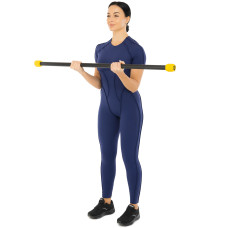 Бодібар Body Bar LiveUp 2кг, чорний-жовтий, код: LP8145-2