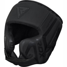 Боксерський шолом RDX T15 Noir Cheek Protector Matte Black  L, код: HGR-T15MB-L