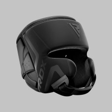 Боксерський шолом RDX T15 Noir Cheek Protector Matte Black  L, код: HGR-T15MB-L