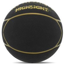 М"яч баскетбольний гумовий Spalding Highlight №7, чорний, код: 84355Z