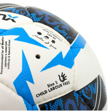 М"яч футбольний Soccermax Сrystal №5 PU, білий-мятний, код: FB-4168_WBL