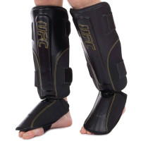 Захист для гомілки і стопи шкіряна UFC Pro Prem Stand Up L-XL, код: UHK-75053-S52