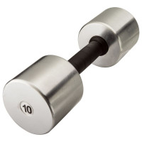 Гантель InterAtletika 1х10 кг, хром, код: ST541-10-IA
