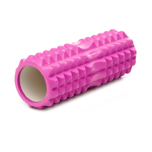 Масажний ролик (роллер) PowerPlay EVA Massage Roller (33x12см.), рожевий, код: PP_4405_Pink