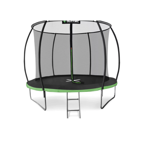 Батут Outtec Premium 12ft (374см) чорно-зелений з внутрішньою сіткою, код: 5907766665878